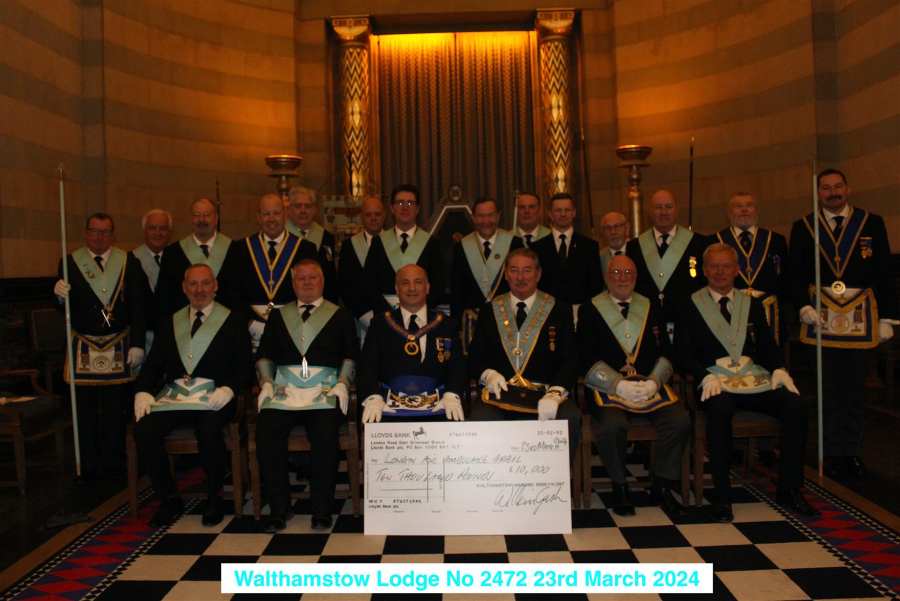 Leading French Freemasons Witness a Fine Donation at Walthamstow