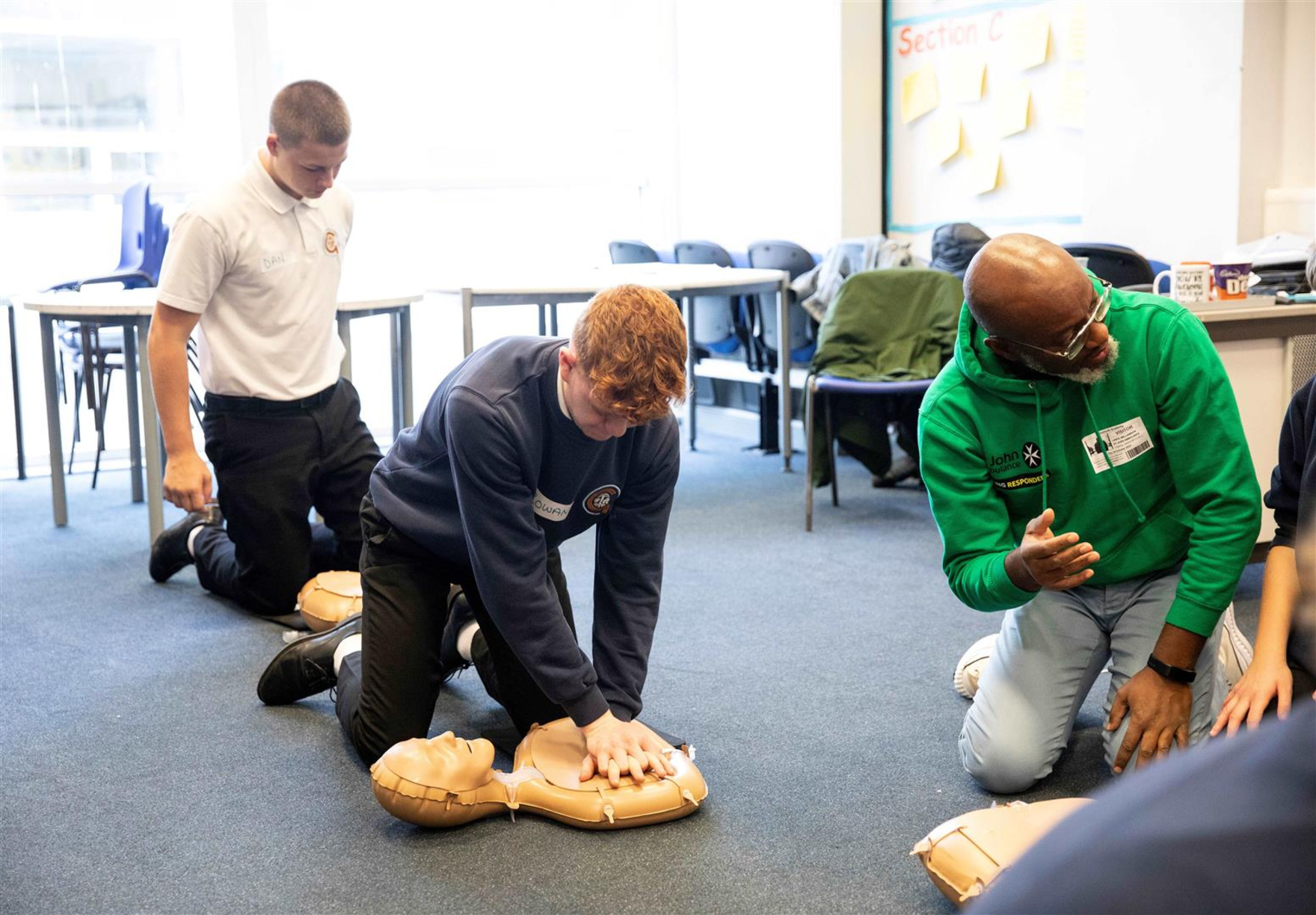 St John Ambulance train 12000 young responders with help from London Freemasons